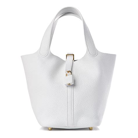 hermes picotin 18 white